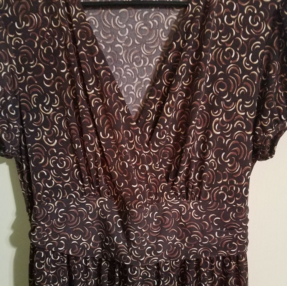 Motherhood Maternity Vneck Dress (E3-X) - Picture 4 of 8
